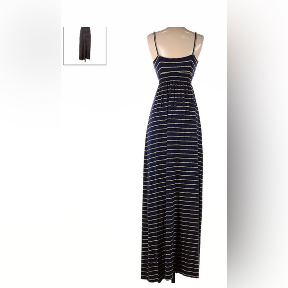 Rachel Pally and Shop Bop Blue and Yellow Striped Tank Maxi Dress in XS - Picture 2 of 8